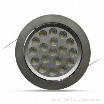 LED Down-light, 45/60/90° Beam Angle and 12V AC/DC or 100 to 240V AC Working Voltages